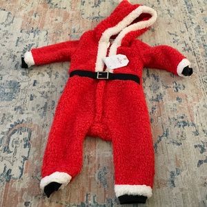 Holiday Pottery Barn Santa Baby Costume 12m - 24m